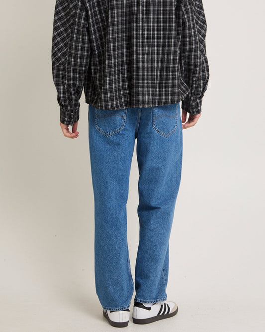 L-Three Straight Denim Jeans Satisfaction Indigo