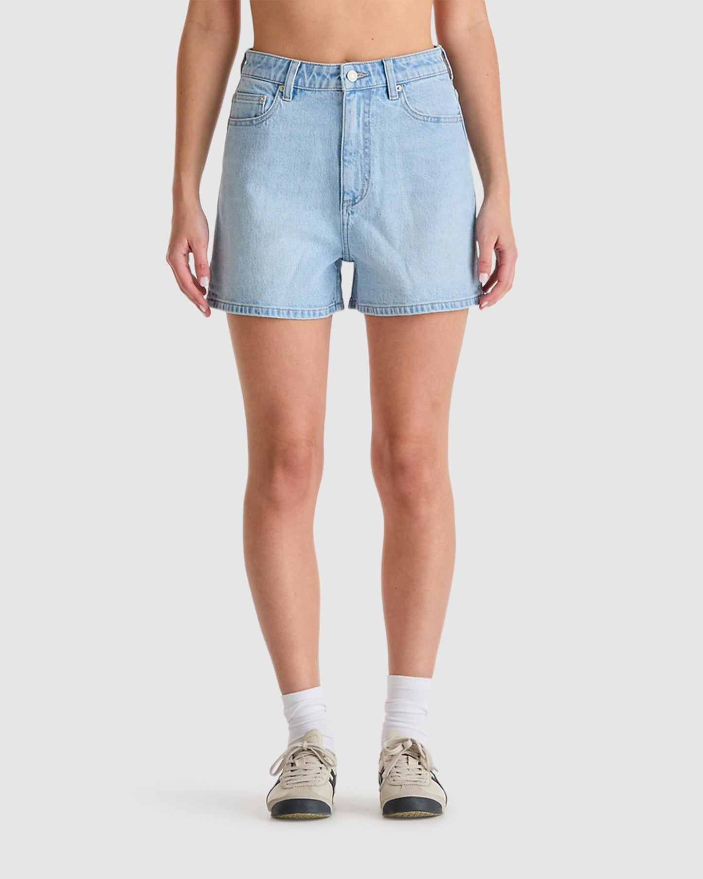 High Relaxed Denim Shorts
