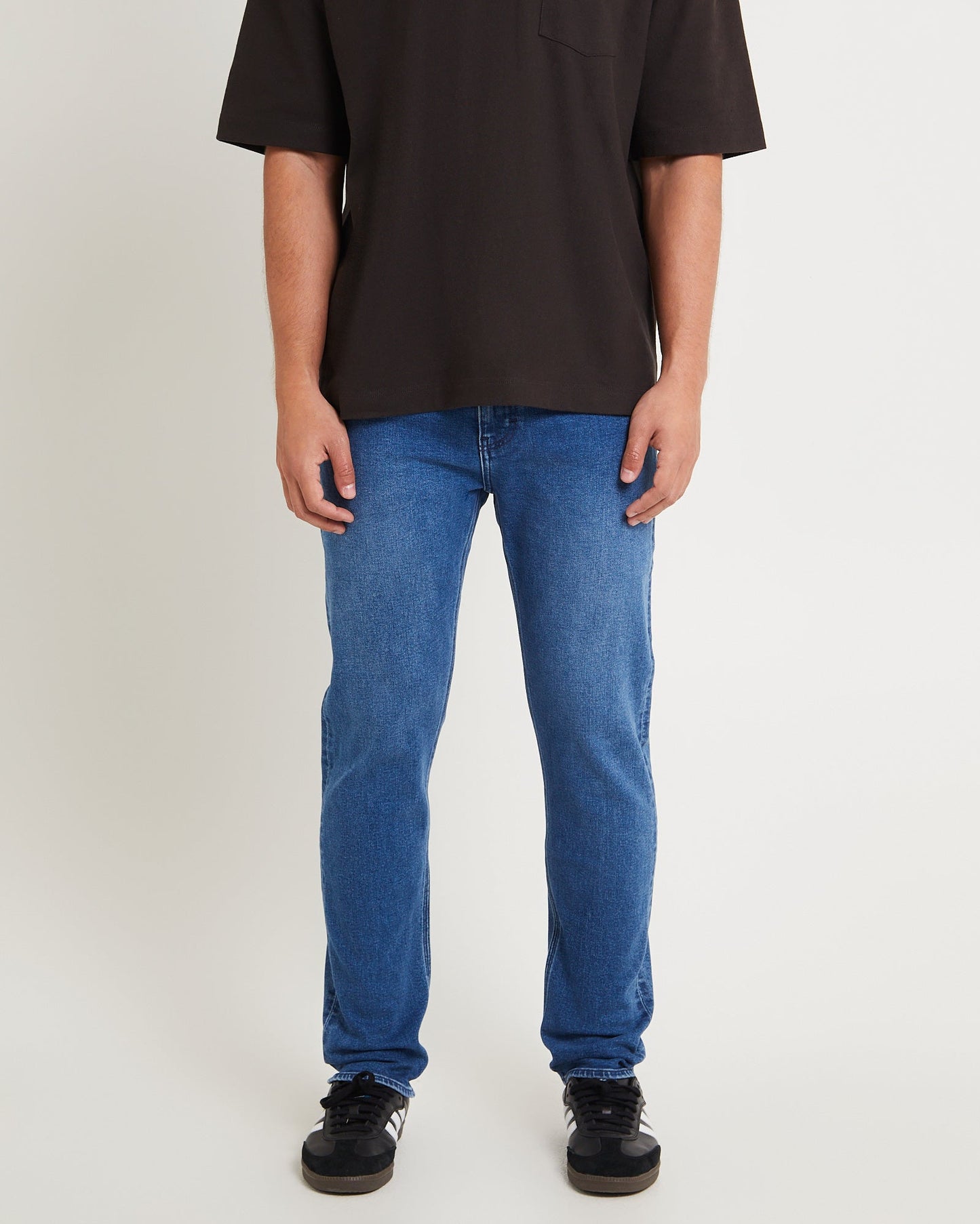 L-Three Relaxed Tapered Denim Jeans Maker Indigo