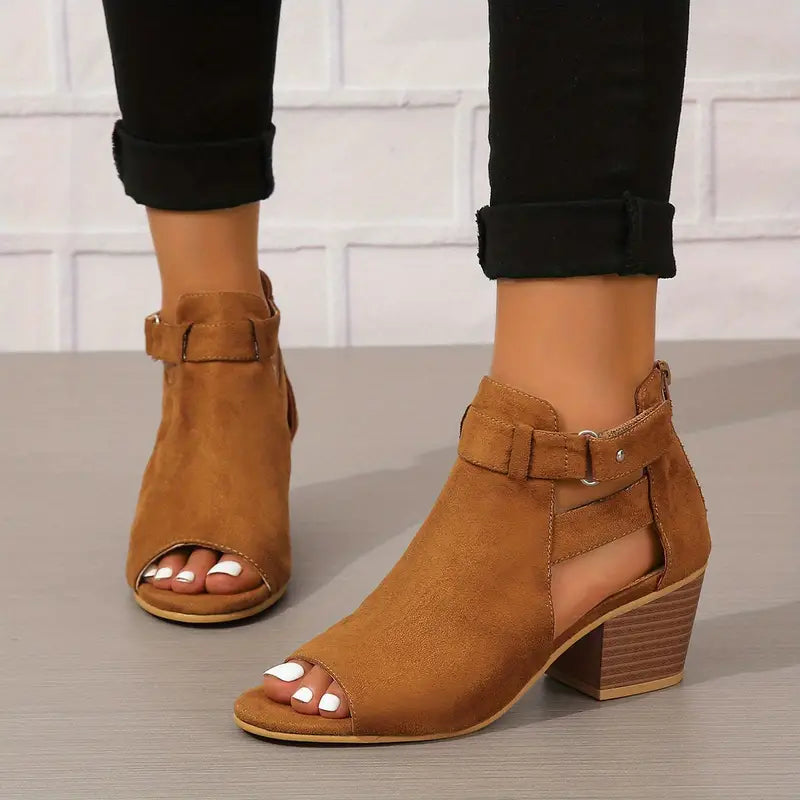Women's Orthopaedic High Heel Leather Shoes
