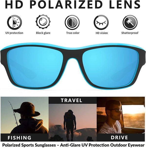 Polarized Sports Sunglasses – Anti-Glare UV Protection Outdoor Eyewear