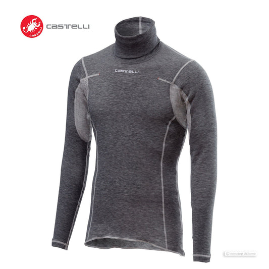 FLANDERS WARM / NECK WARMER Long Sleeve Thermal Cycling Base Layer : GREY