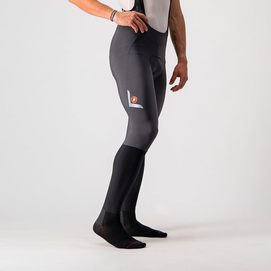VELOCISSIMO 5 Bib Tights : DARK GREY/SILVER